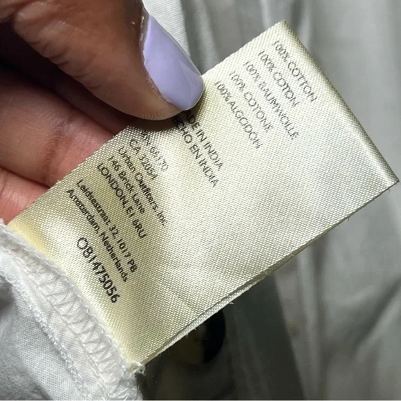 We The Free Crisp White Collared Button Down Shirt Size Large - Picture 12 of 16